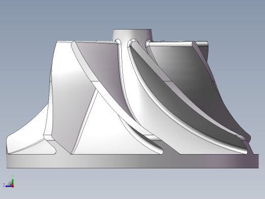 离心式叶轮3D图纸(7叶片)缩略图