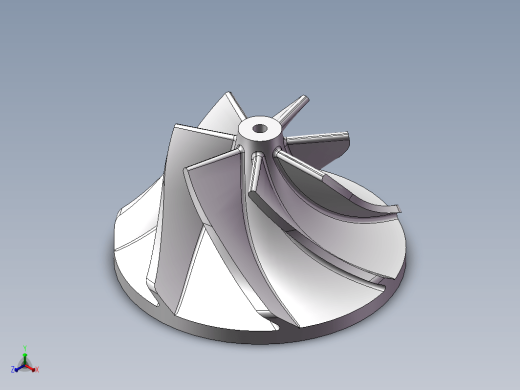 离心式叶轮3D图纸(7叶片)缩略图
