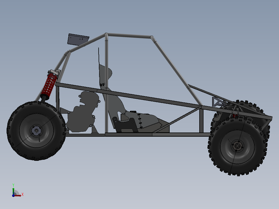 钢管车架 baja-kart-cross