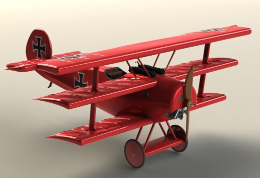 福克(Fokker Dr.I)单座三翼战斗机缩略图
