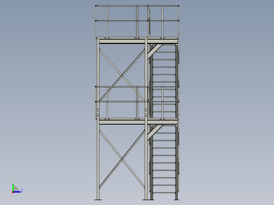 二层钢结构平台 ACCESS PLATFORM