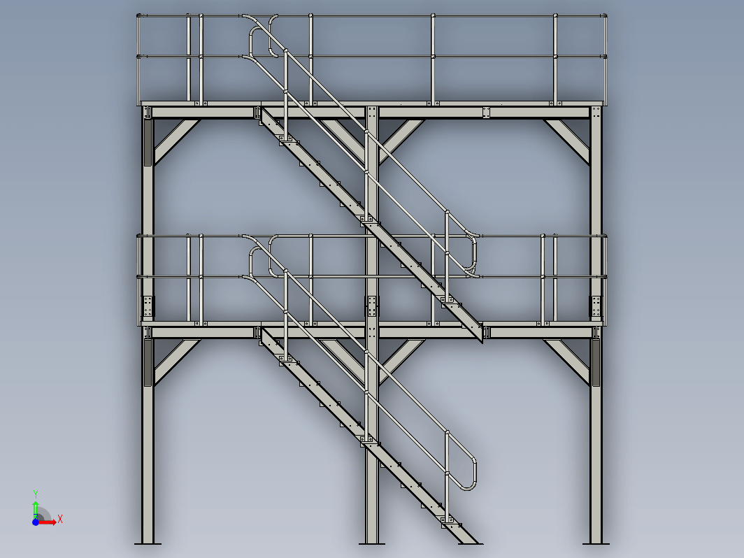 二层钢结构平台 ACCESS PLATFORM