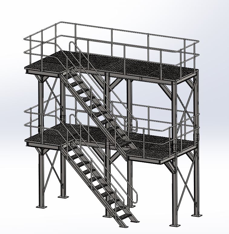 二层钢结构平台 ACCESS PLATFORM