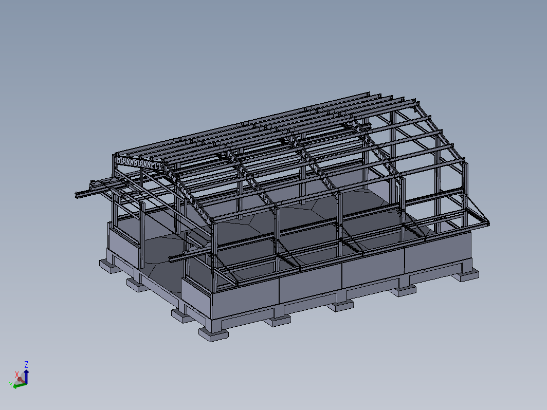 Warehouse for crane吊机仓库结构