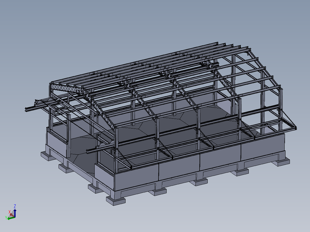 Warehouse for crane吊机仓库结构