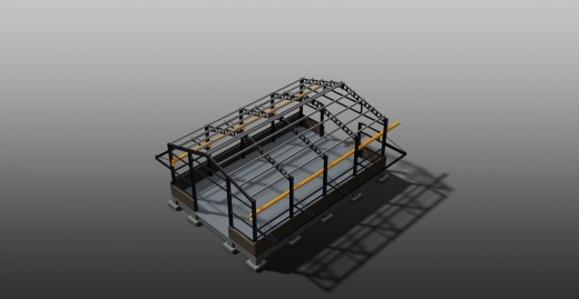 Warehouse for crane吊机仓库结构缩略图