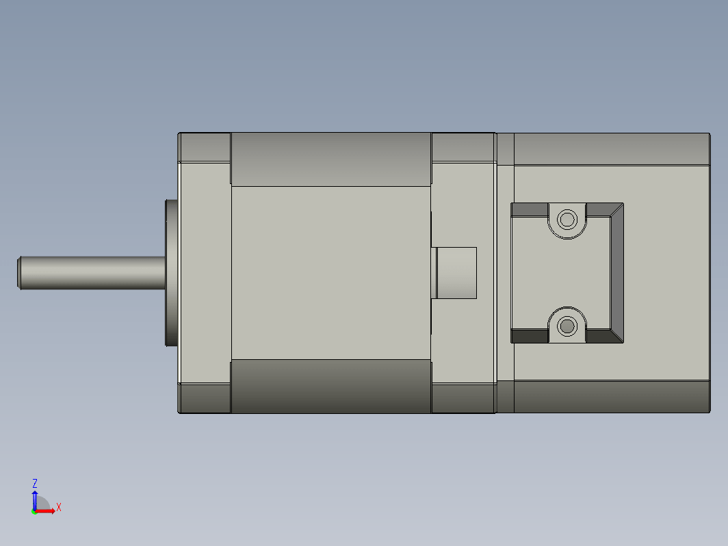 YK42HB47-02A-SC  42mm两相步进刹车电机（3D）