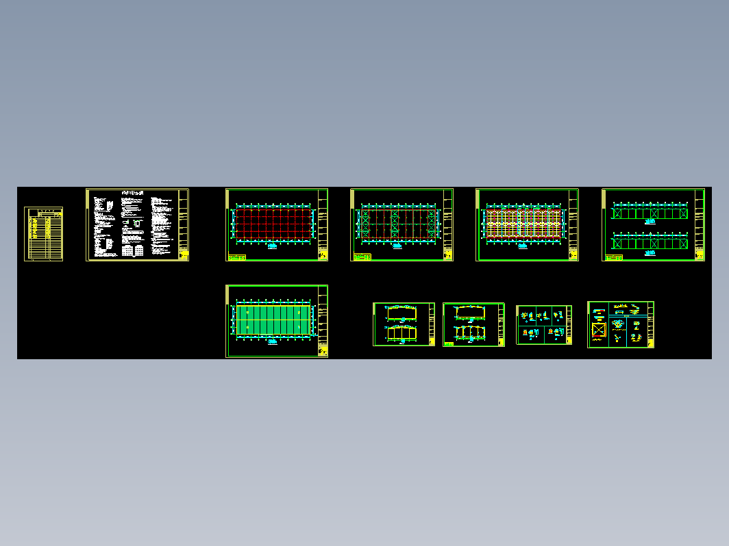 广西南宁23米跨度工程CAD