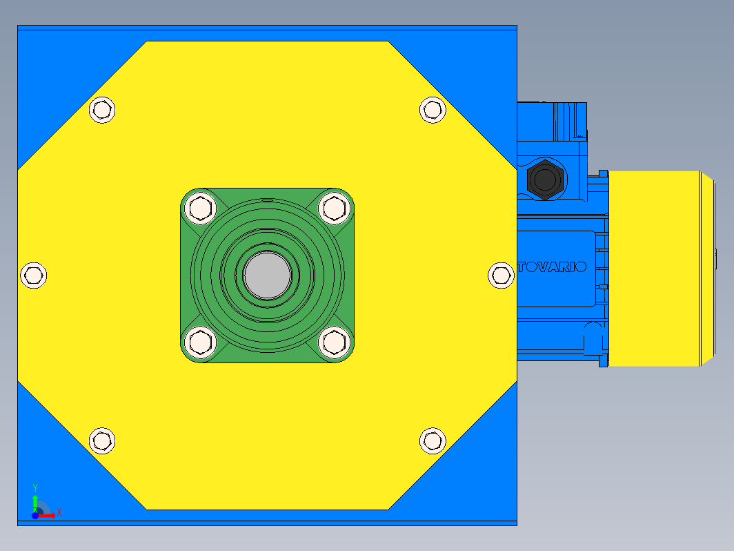 大型气动闸阀模型