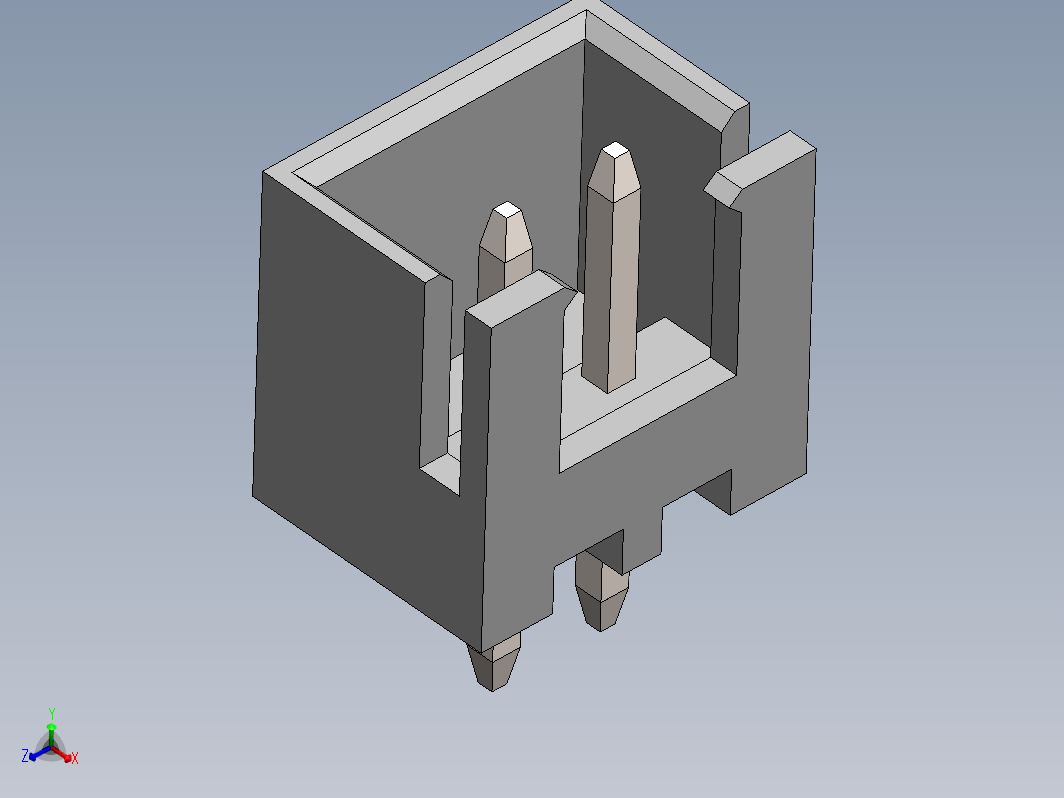 对接连接器 2 Pins， Pitch 2.50mm