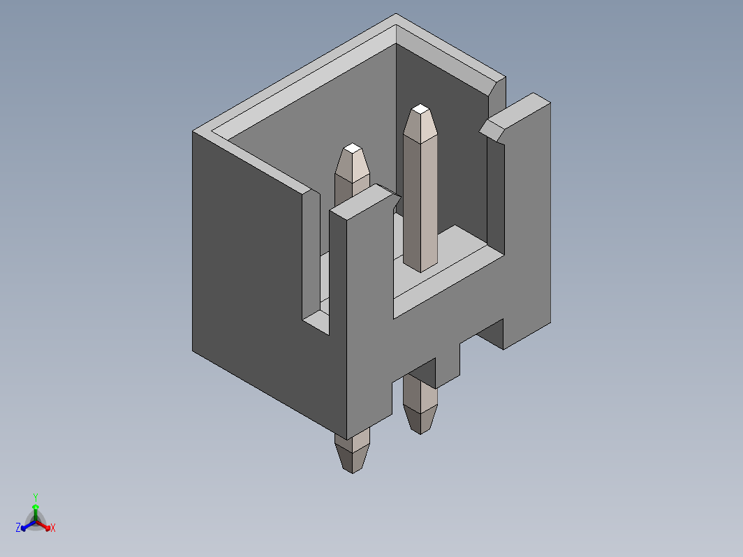 对接连接器 2 Pins， Pitch 2.50mm