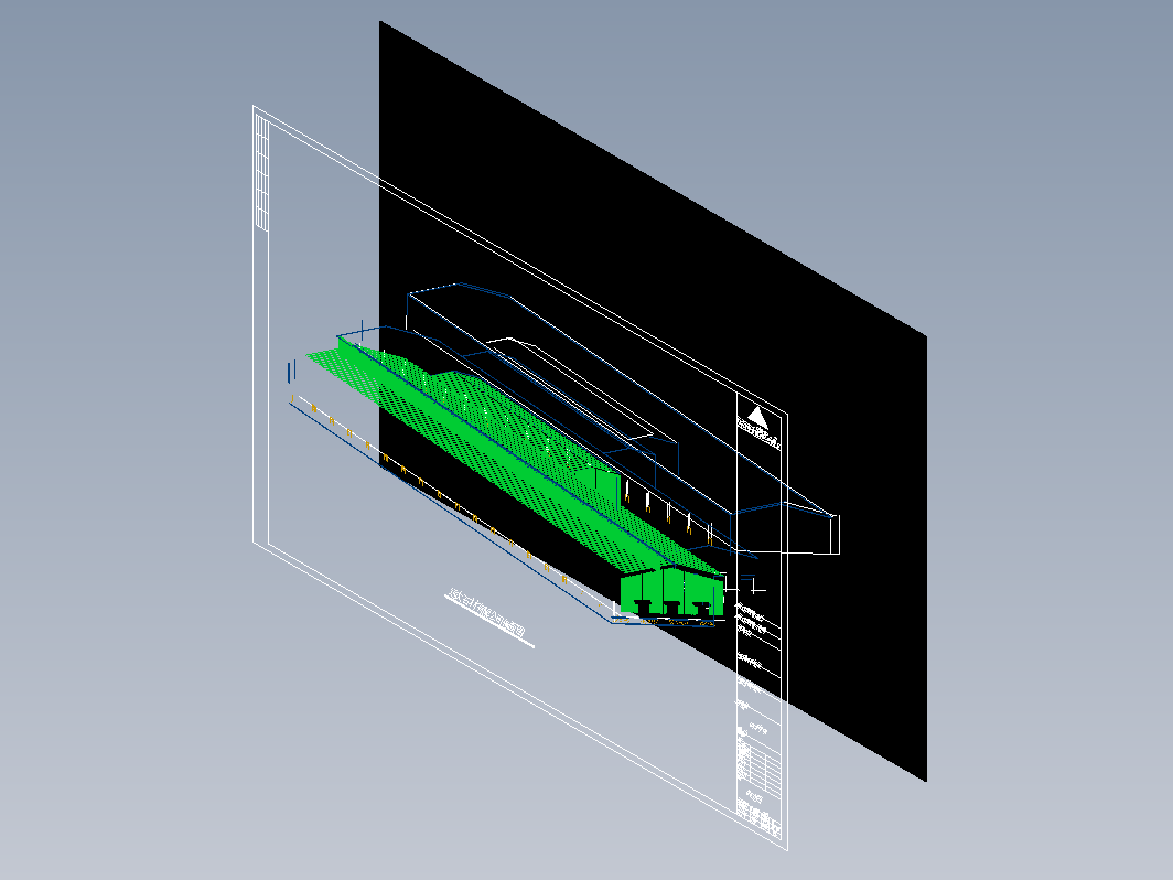 福建远达石材公司钢结构设计CAD