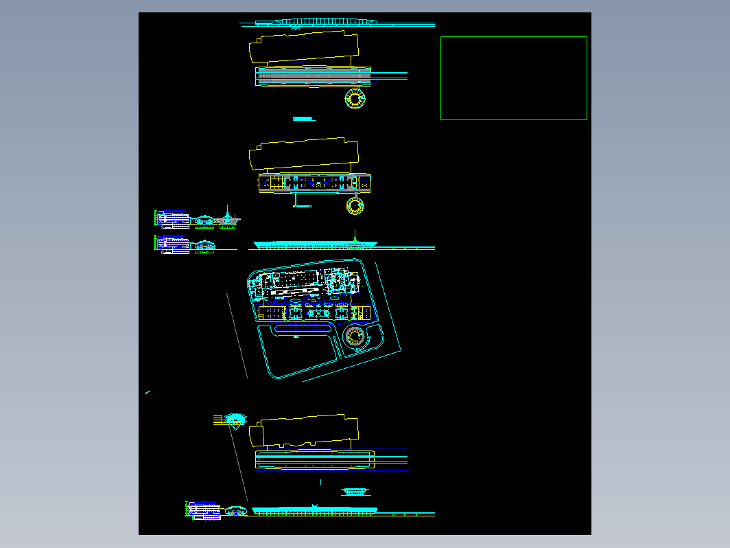 磁悬浮龙阳路车站CAD设计图纸