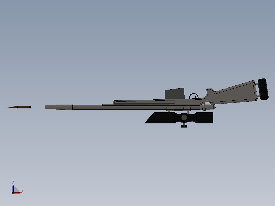 M24枪3D逼真模型