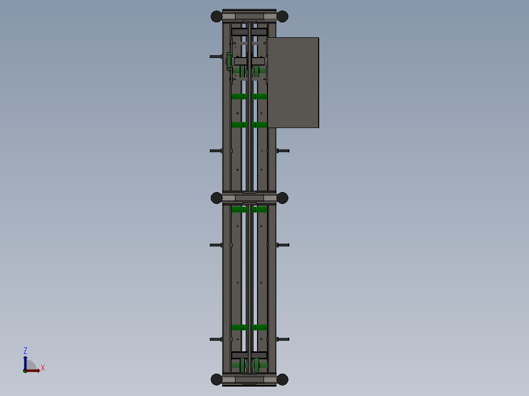 参数化模块化带式输送机3D图纸 Solidworks设计 附工程图