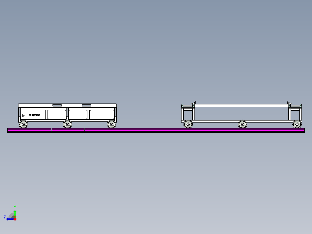 铁轨送料小车