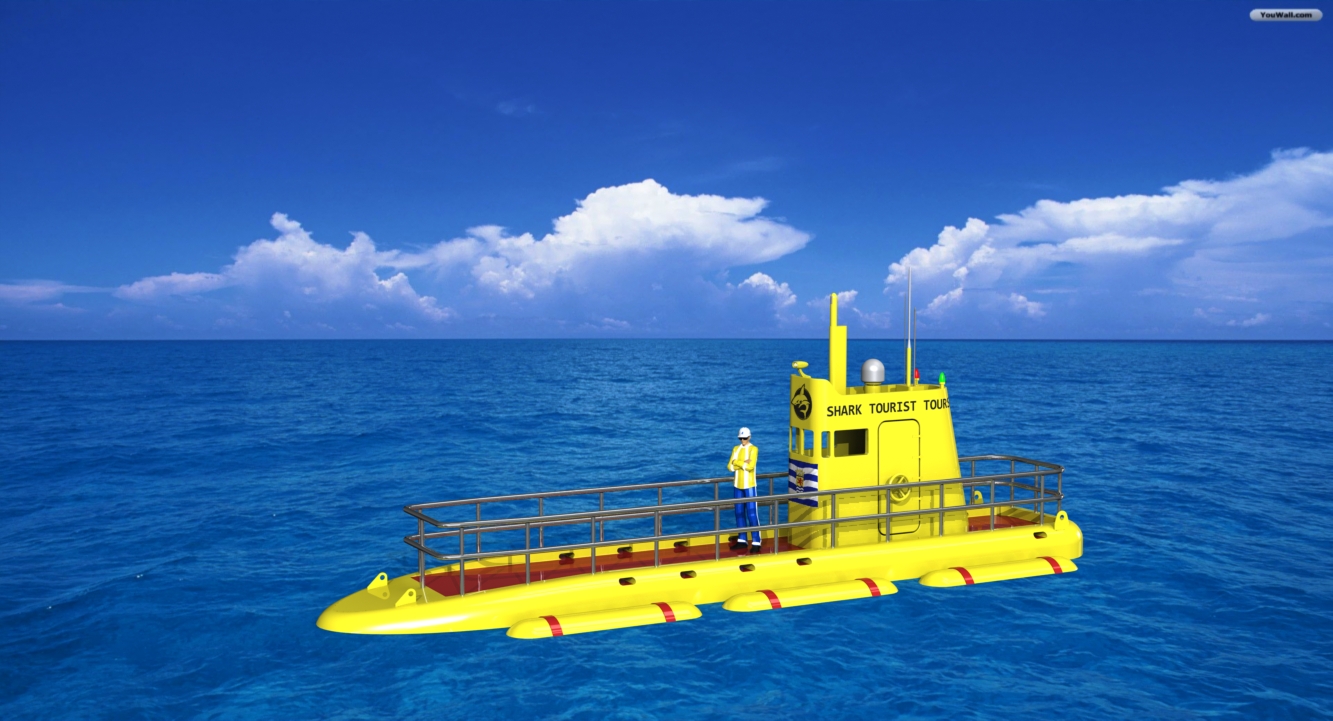 观光潜水艇模型3D