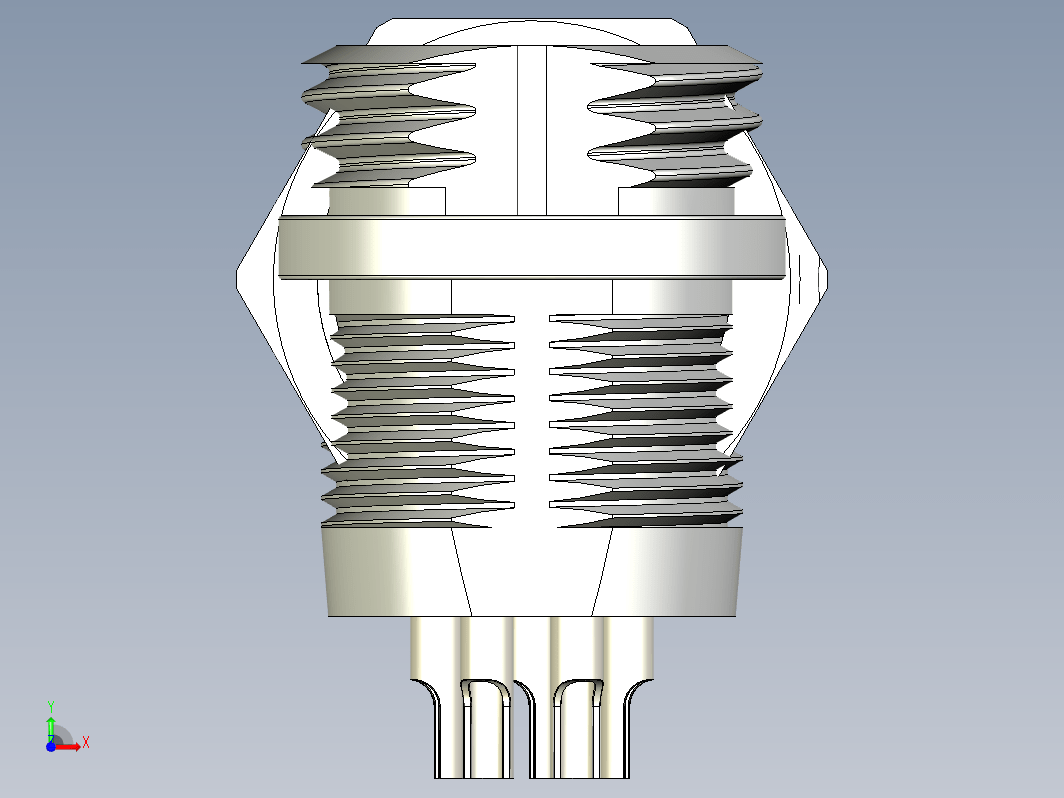 GX12 2-3-4-5-6-7芯圆形航空插座