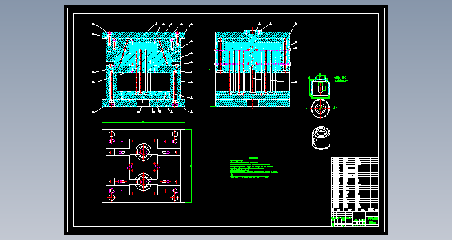 灭火器桶座UG12.0无参+CAD+说明