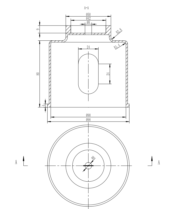 灭火器桶座UG12.0无参+CAD+说明