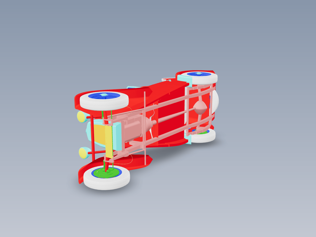 老爷车3D模型