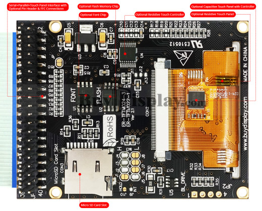 Qvga2.4TTT液晶触摸屏320X240系列模块显示缩略图