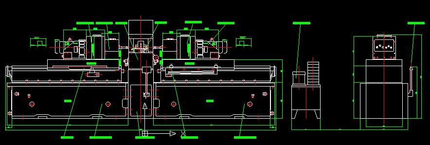 减速器箱盖两侧攻丝组合机床（6-M8两侧）CAD+说明书