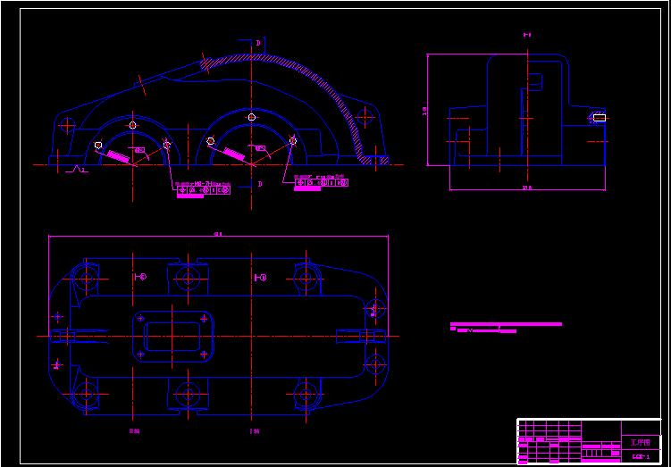 减速器箱盖两侧攻丝组合机床（6-M8两侧）CAD+说明书