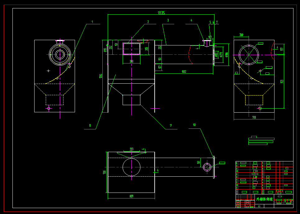 单轴面筋脱水机设计 CAD+设计说明书