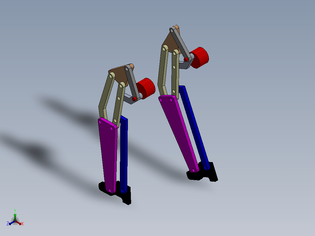 Solidworks 中的行走机构