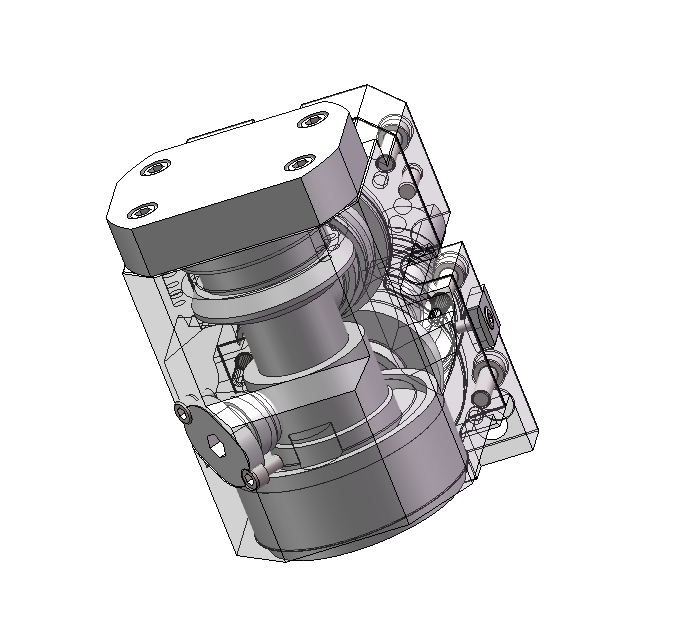 CAPTO C4九十度动力刀座三维SW2021带参