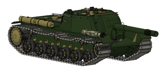 SU-152自行火炮坦克模型缩略图