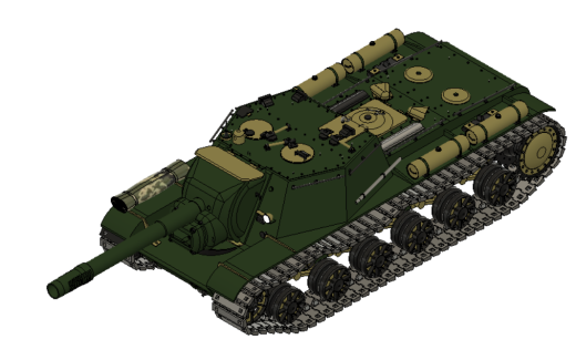 SU-152自行火炮坦克模型缩略图