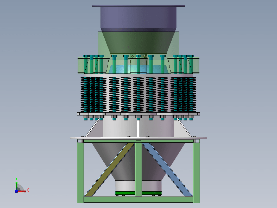 圆锥破碎机的设计三维SW2012带参+CAD+说明书