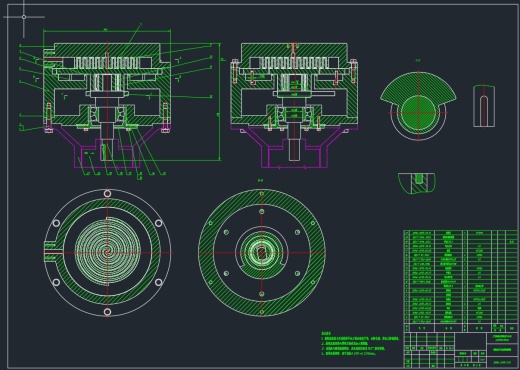 涡旋空气压缩机及核心零件工艺规程设计CAD+说明书缩略图