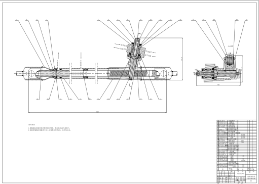 齿轮齿条式动力转向器设计CAD+说明