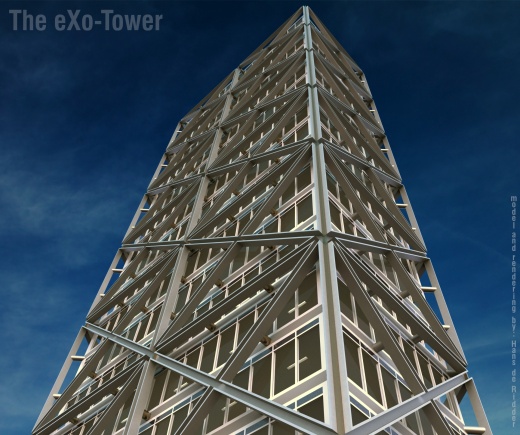 eXo Tower塔型高层建筑