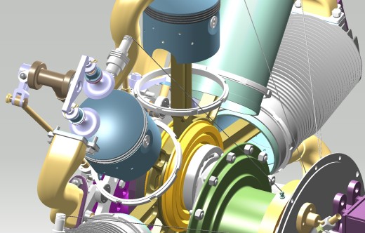 星形9缸飞行发动机缩略图