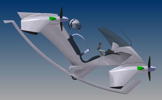 单座飞行器 Flying quad bike缩略图