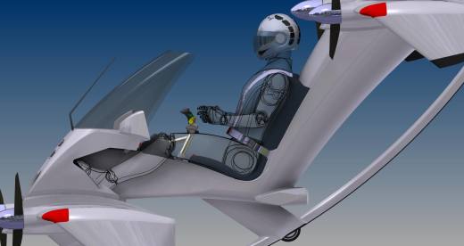 单座飞行器 Flying quad bike缩略图