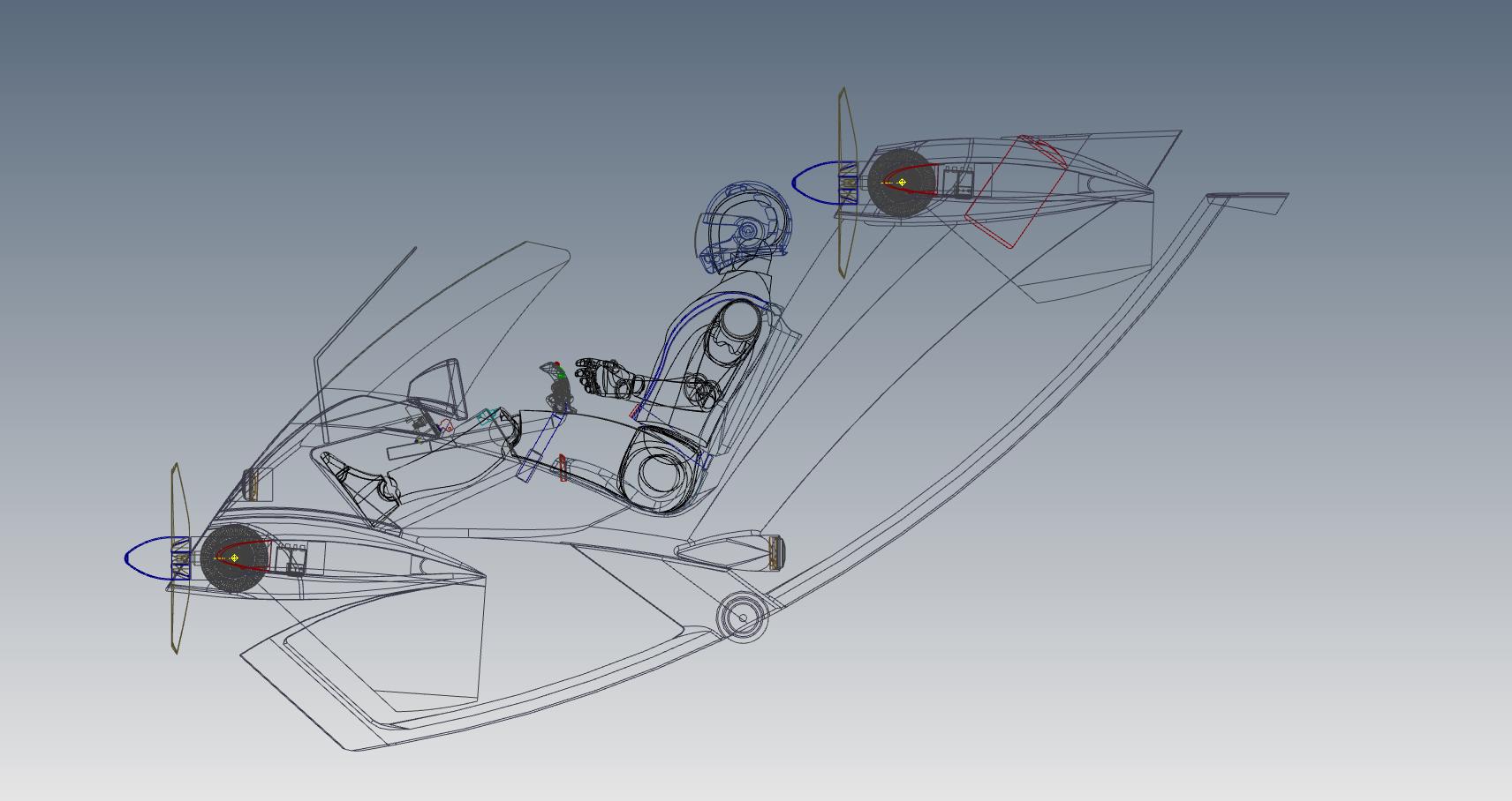 单座飞行器 Flying quad bike