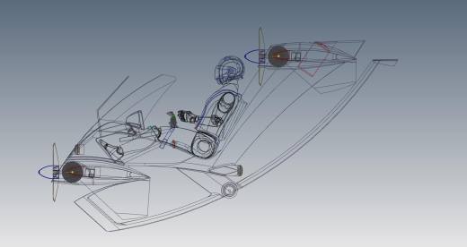 单座飞行器 Flying quad bike缩略图