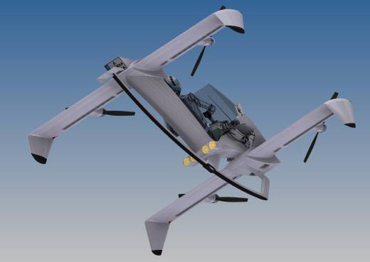 单座飞行器 Flying quad bike缩略图