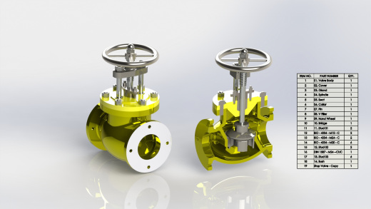 截止阀结构 Stop Valve Assembly缩略图