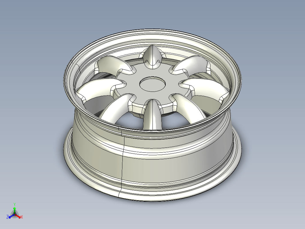 轮毂 3D模