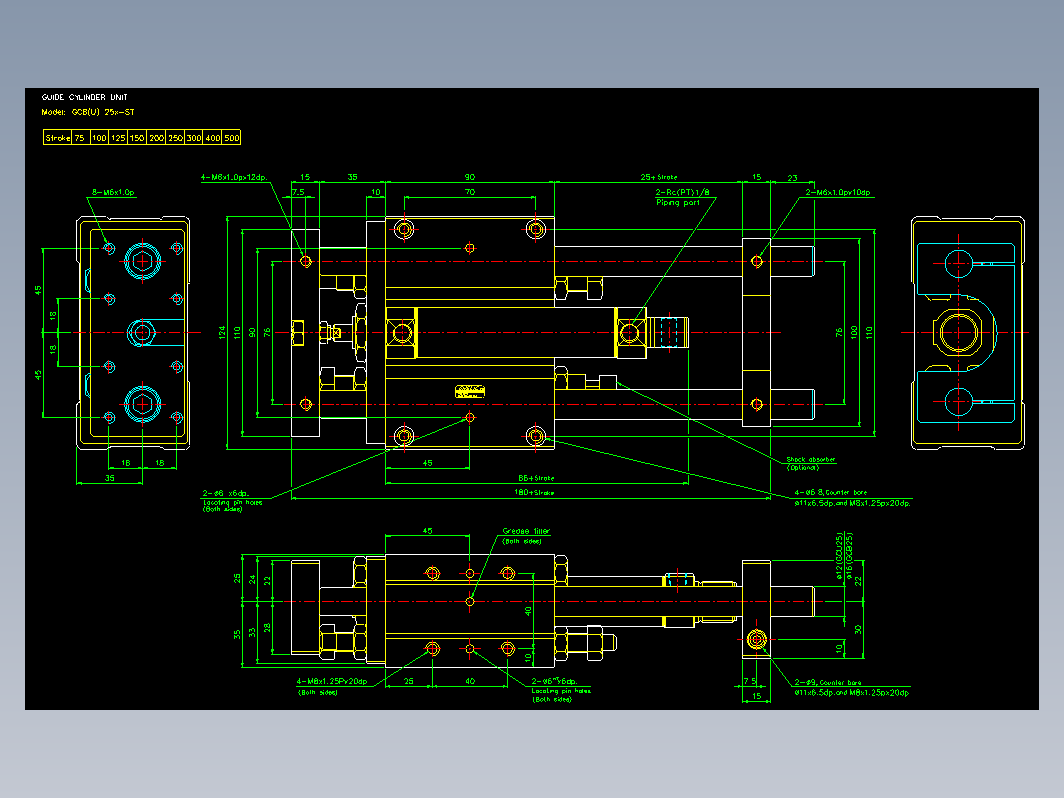 气缸 GCB25