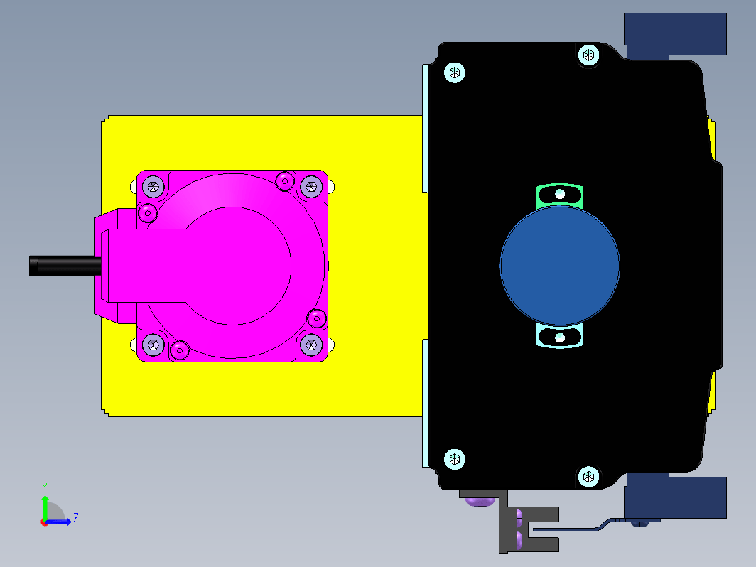 K7013-电机折装后置 带编码器 滚珠丝杆直线模组