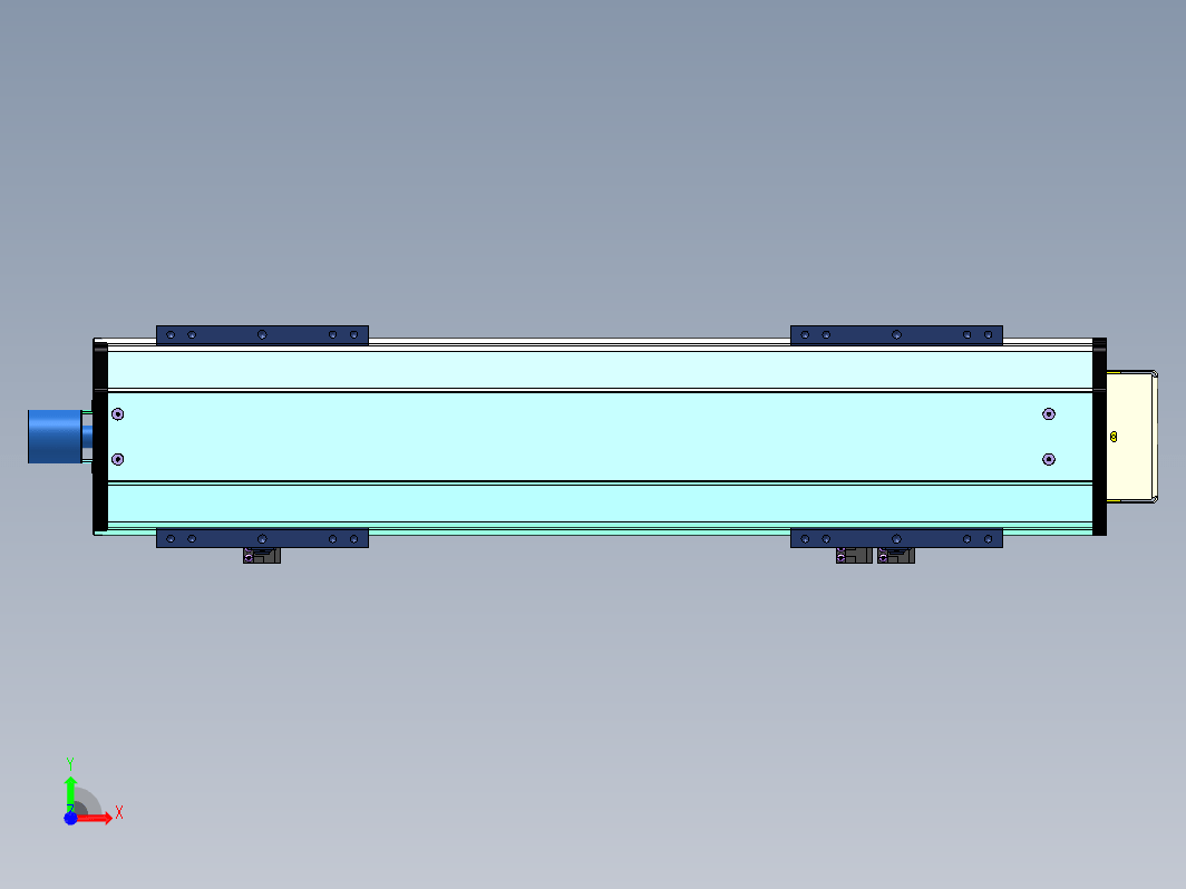 K7013-电机折装后置 带编码器 滚珠丝杆直线模组