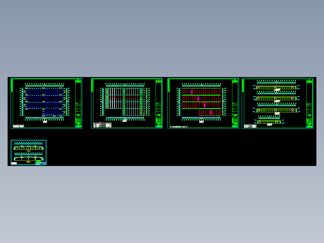 远达公司钢结构工程CAD