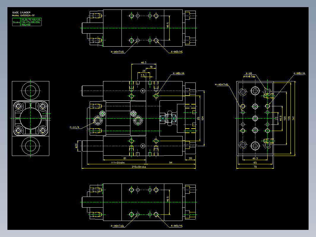 气缸 GHB50